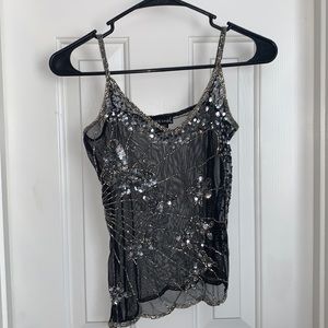 Wet Seal Asymmetrical See Through Tank Top